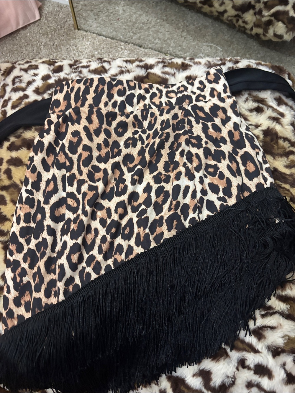 NWOT Jo+Jax X Jenna Johnson Cheetah Print Ballroom Dance Skirt AXXS - Picture 1 of 3